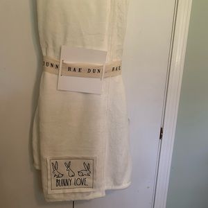 NWT Rae Dunn bunny love blanket